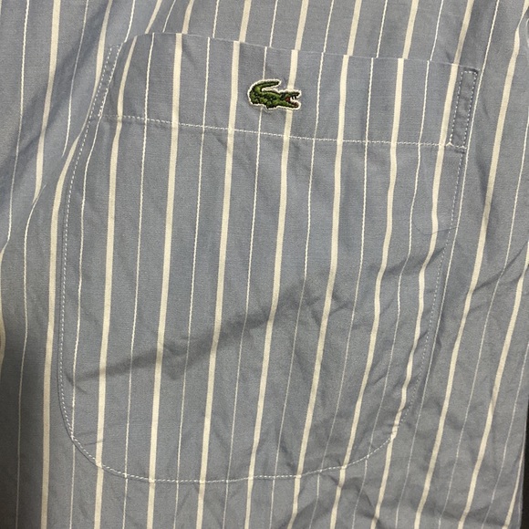 LaCoste button-up💯% cotton🐊pocket sz42+Hobo Bag  & keychain - Picture 14 of 17